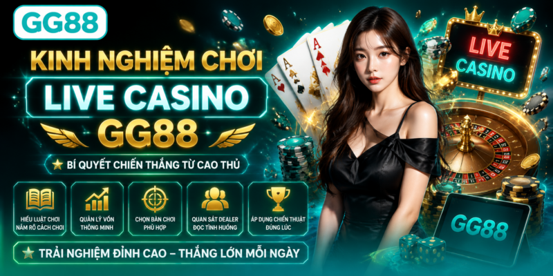 Kinh nghiệm chơi Live Casino GG88 Kinh nghiệm chơi Live Casino GG88