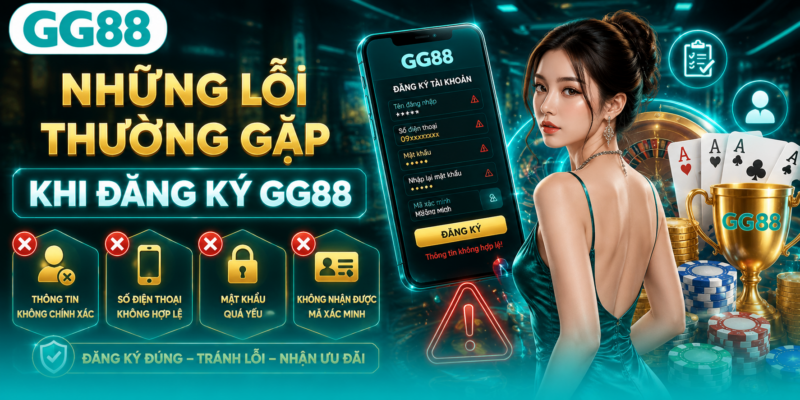Những lỗi thường gặp khi đăng ký GG88 Những lỗi thường gặp khi đăng ký GG88